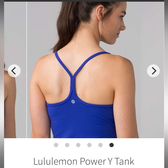 Lululemon Power Y Tank Size 6 Purple/Blue - Picture 4 of 8